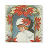 Victorian Christmas Magnet for Stocking Stuffers!