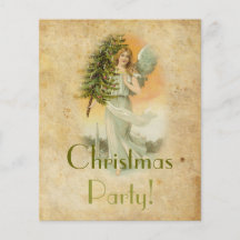 Victorian Christmas Party Custom Flyer
