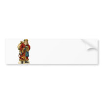 Victorian Christmas Santa Clause Bumper Sticker
