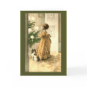 Victorian Christmas Tree and LIttle Girl Cards by CustomizeACard Victorian Christmas Tree and LIttle Girl Cards