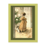 Victorian Christmas Tree and LIttle Girl Cards