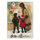 Victorian Christmas Window Shopping Card