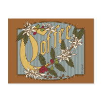Victorian Coffee Sign postcards by MendiSue Victorian Coffee Sign postcards
