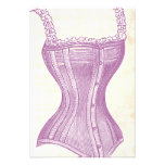 Victorian Corset Lingerie Vintage Bridal Shower Custom Invitations