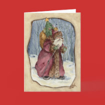 VICTORIAN COUNTRY SANTA cards