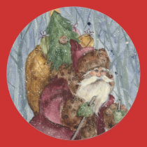 VICTORIAN COUNTRY SANTA stickers