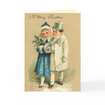 Victorian Couple Christmas Card