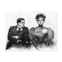 Victorian Couple Postcard