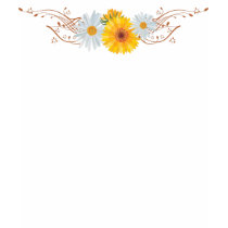 Victorian Daisy T-Shirt by SnowflakeDesign Victorian Daisy T-Shirt