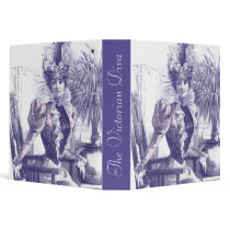 Victorian Diva - Antique Fashion Plate Notebook 3 Ring Binder
