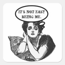 Victorian Diva Humor Sticker