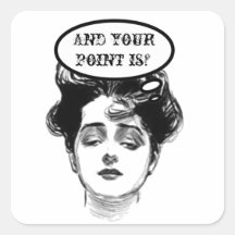 Victorian Diva Humor Stickers