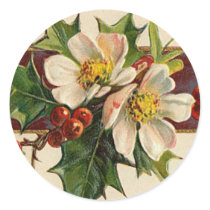 Victorian Dogwood Christmas sticker by golden_oldies Victorian Dogwood Christmas sticker