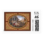 Victorian - Dreaming of skating again Postage Stamp Victorian - Dreaming of skating again Postage Stamp