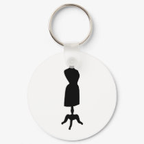 Victorian Dress Form Silhouette keychains