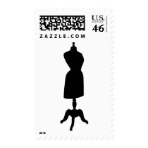 Victorian Dress Form Silhouette postage