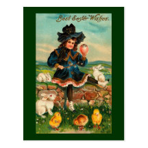 Victorian Easter Card Postcards