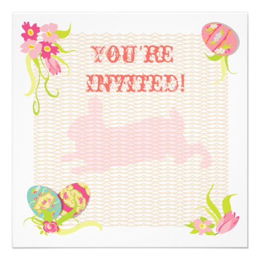 Victorian Easter Tea brunch Invitations