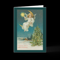 Victorian Era Angel Christmas Card
