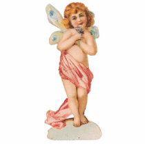 VICTORIAN ERA CHERUB FAIRY MAGNET photo sculptures