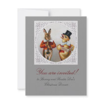 Victorian -Era Holiday Dinner Customizable Announcement
