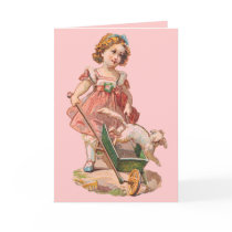 VICTORIAN ERA NOTECARDS - LITTLE GIRL & DOG by libertydogmerch VICTORIAN ERA NOTECARDS - LITTLE GIRL & DOG