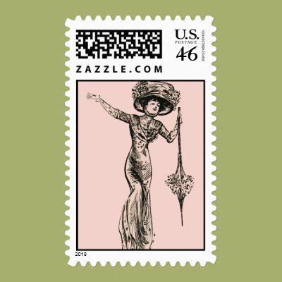 Victorian Fashionable Postage Stamps Zazzle_stamp