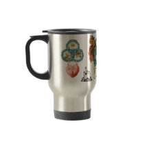 Victorian Flowers Stainless Mug Two by LL11funway Victorian Flowers Stainless Mug Two
