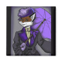Victorian Fox Magnet by artvixn Victorian Fox Magnet