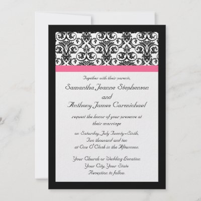 Victorian Fuchsia Wedding Invitations by CustomInvites
