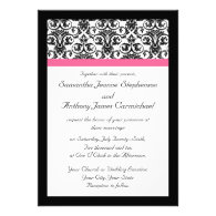 Victorian Fuchsia Wedding Invitations