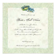 Victorian Garden Gazebo, Bridal Shower Invitation