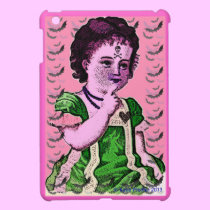 Victorian Goth Bat Girl  Mini ipad case ipad mini cases