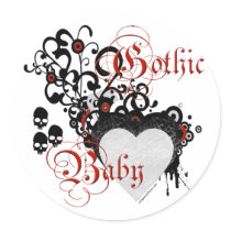 Victorian gothic baby stickers