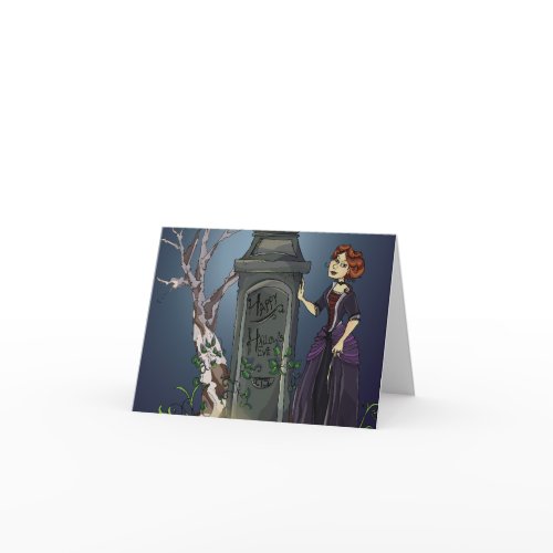 Victorian Halloween card