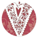Victorian Heart Lace Sticker