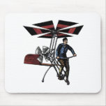 Victorian Helicopter Aircraft Contraption Mouse Pads