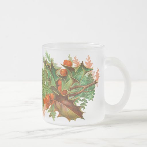 Victorian Holly Christmas Mug