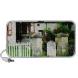 Victorian Home With Open Gate Portable Speakers
