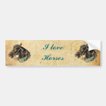 Victorian Horse Bumper Sticker