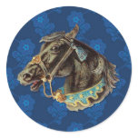Victorian Horse Round Stickers