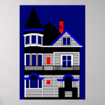Victorian House  Poster