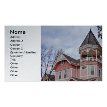 Victorian houses business card templates