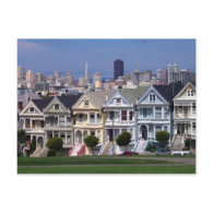 Victorian Houses postcard