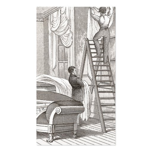 Victorian Interiors for Designer Decorator Business Cards (back side)