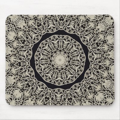 Victorian Lace Mousepad by twopurringcats
