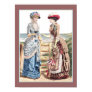 Victorian Ladies at the Beach Old Fashion Print