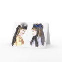 Victorian Ladies in Hats - Vintage Card by AntiqueImages Victorian Ladies in Hats - Vintage Card