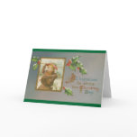 Victorian Lady Christmas Card