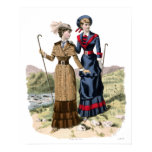 victorian, vintage, women, hiking, trekking,